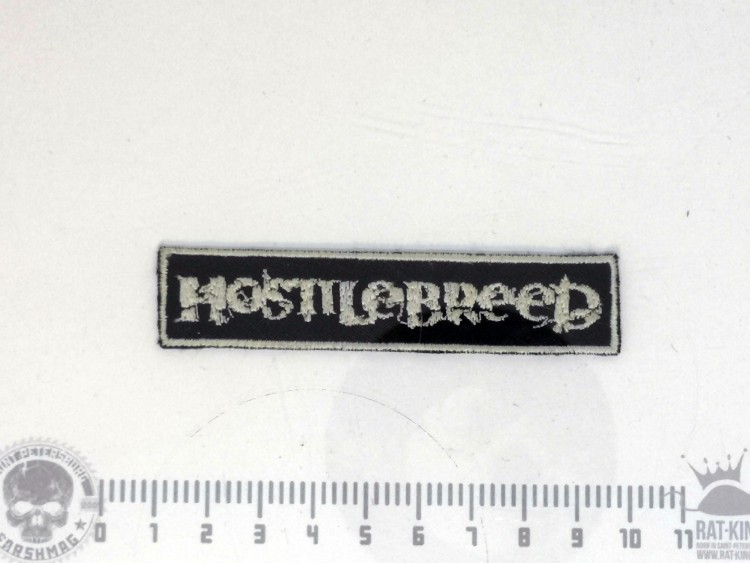 нашивка - HOSTILE BREED (черная)