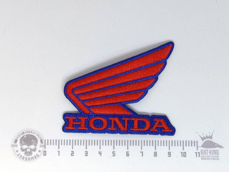 нашивка - HONDA (синяя, большая)