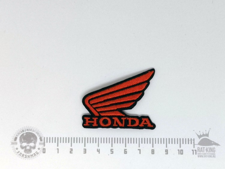 нашивка - HONDA (черная)