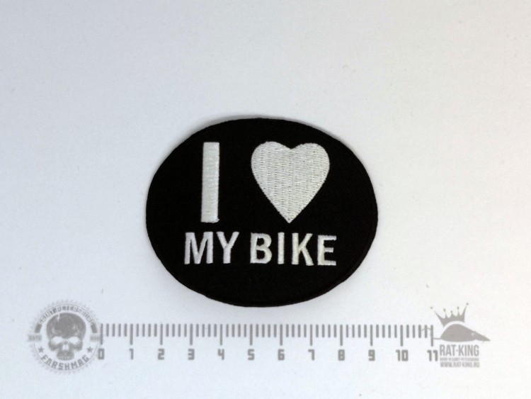 нашивка - I LOVE MY BIKE