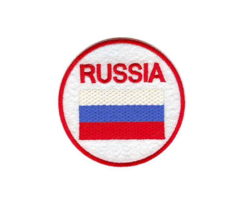 нашивка - ФЛАГ РОССИИ (В КРУГЕ)