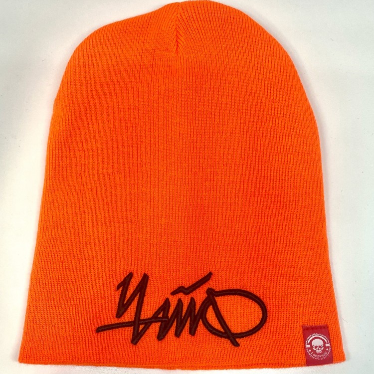 шапка - ЧАЙФ (3D вышивка, оранжевая)