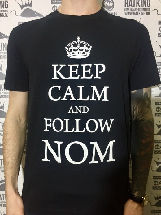 футболка - НОМ (Keep Calm... черная)
