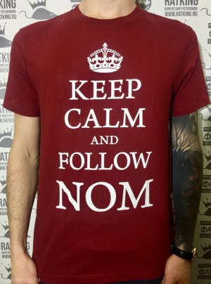 футболка - НОМ (Keep Calm... красная)