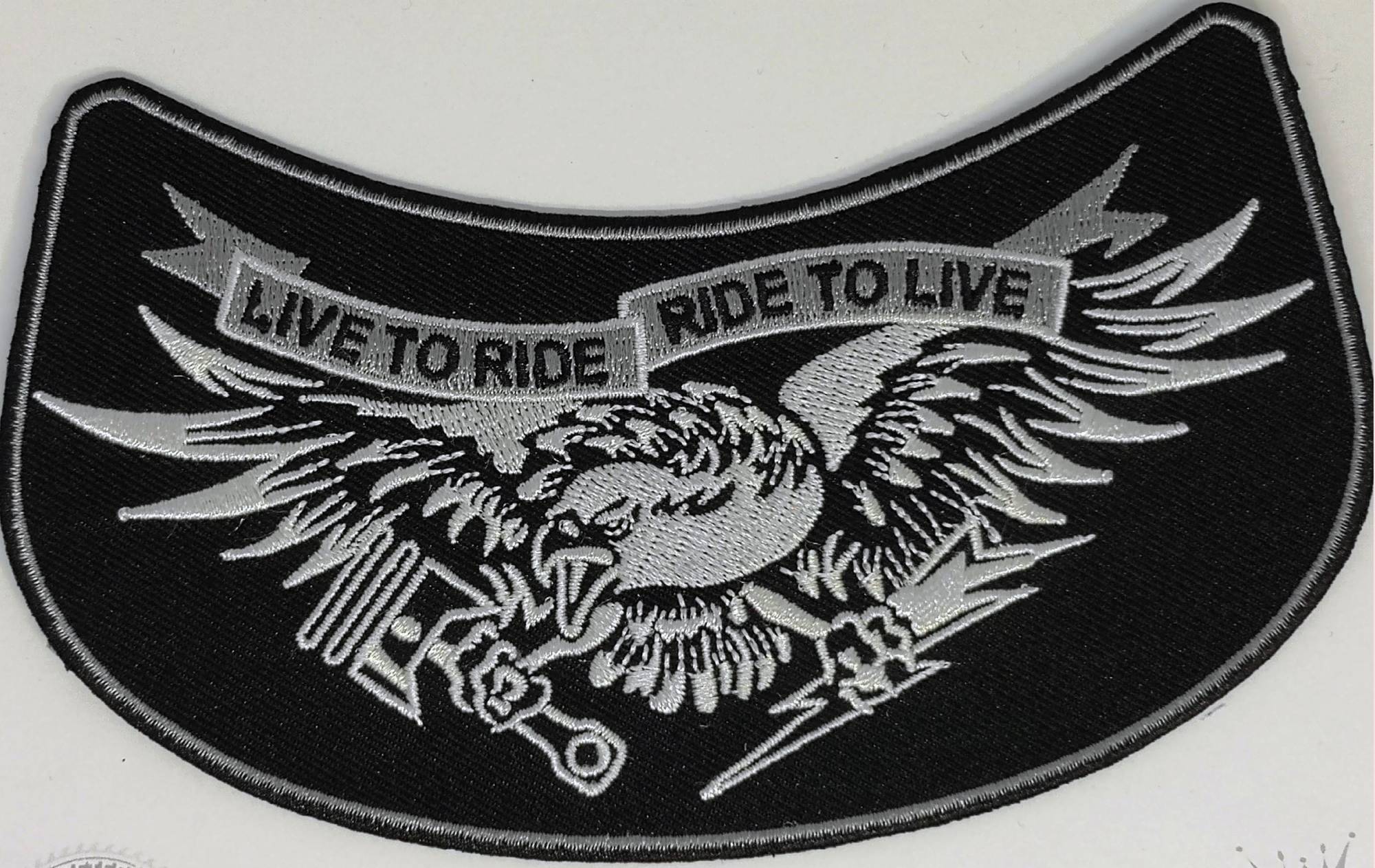 нашивка - LIVE TO RIDE/ RIDE TO LIVE