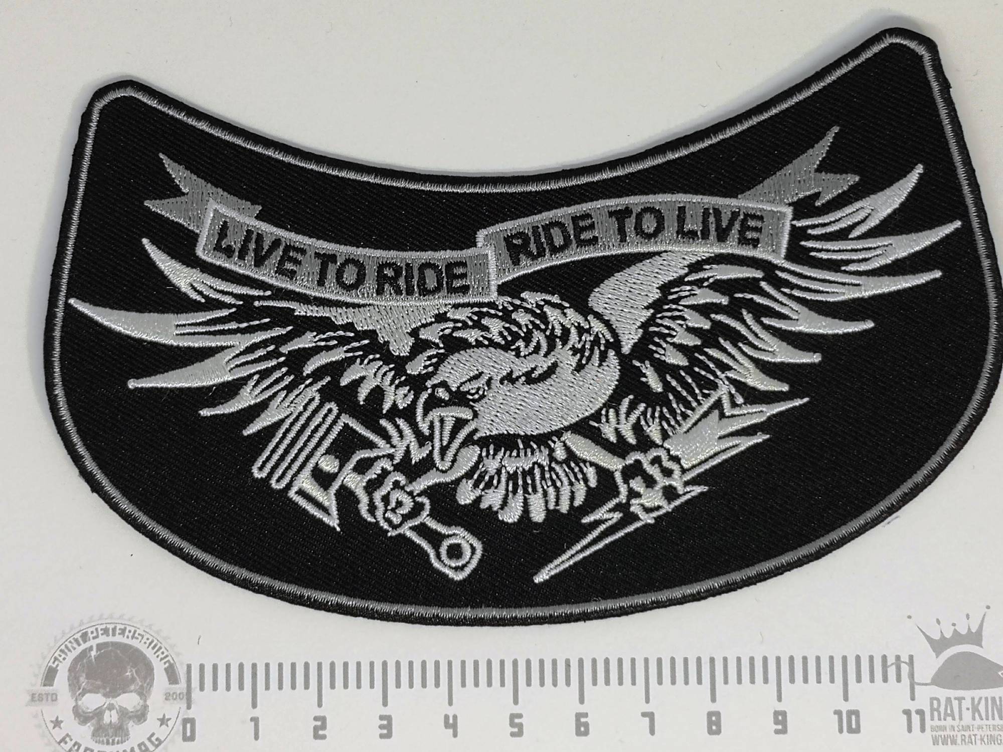 нашивка - LIVE TO RIDE/ RIDE TO LIVE