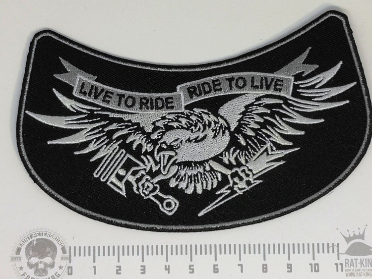 нашивка - LIVE TO RIDE/ RIDE TO LIVE