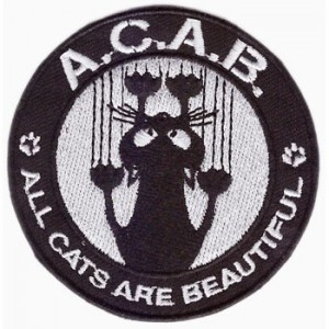 нашивка - A.C.A.B. (ALL CATS ARE BEAUTIFUL)