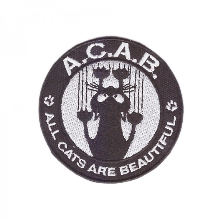 нашивка - A.C.A.B. (ALL CATS ARE BEAUTIFUL)