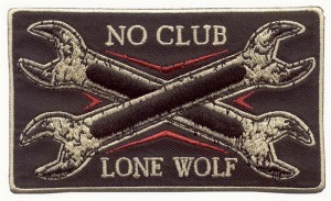 нашивка - LONE WOLF (NO CLUB)