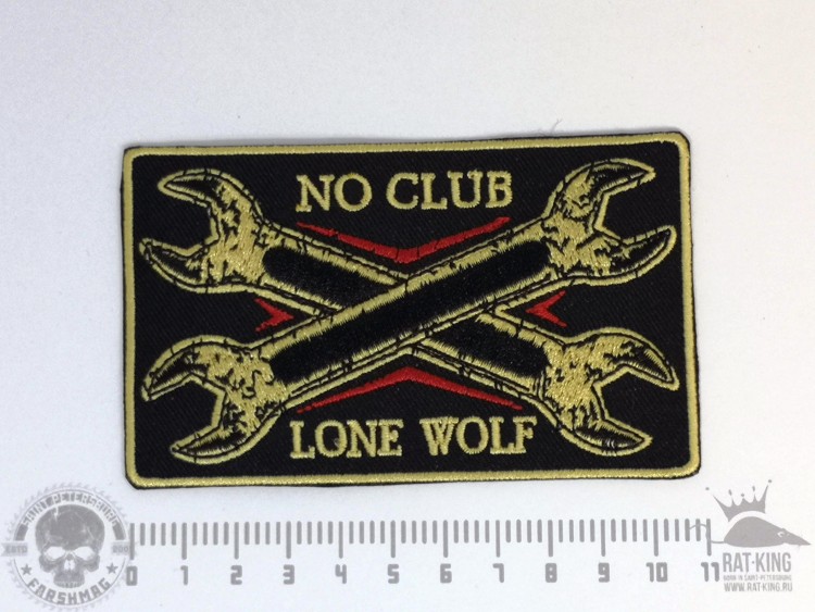 нашивка - LONE WOLF (NO CLUB)