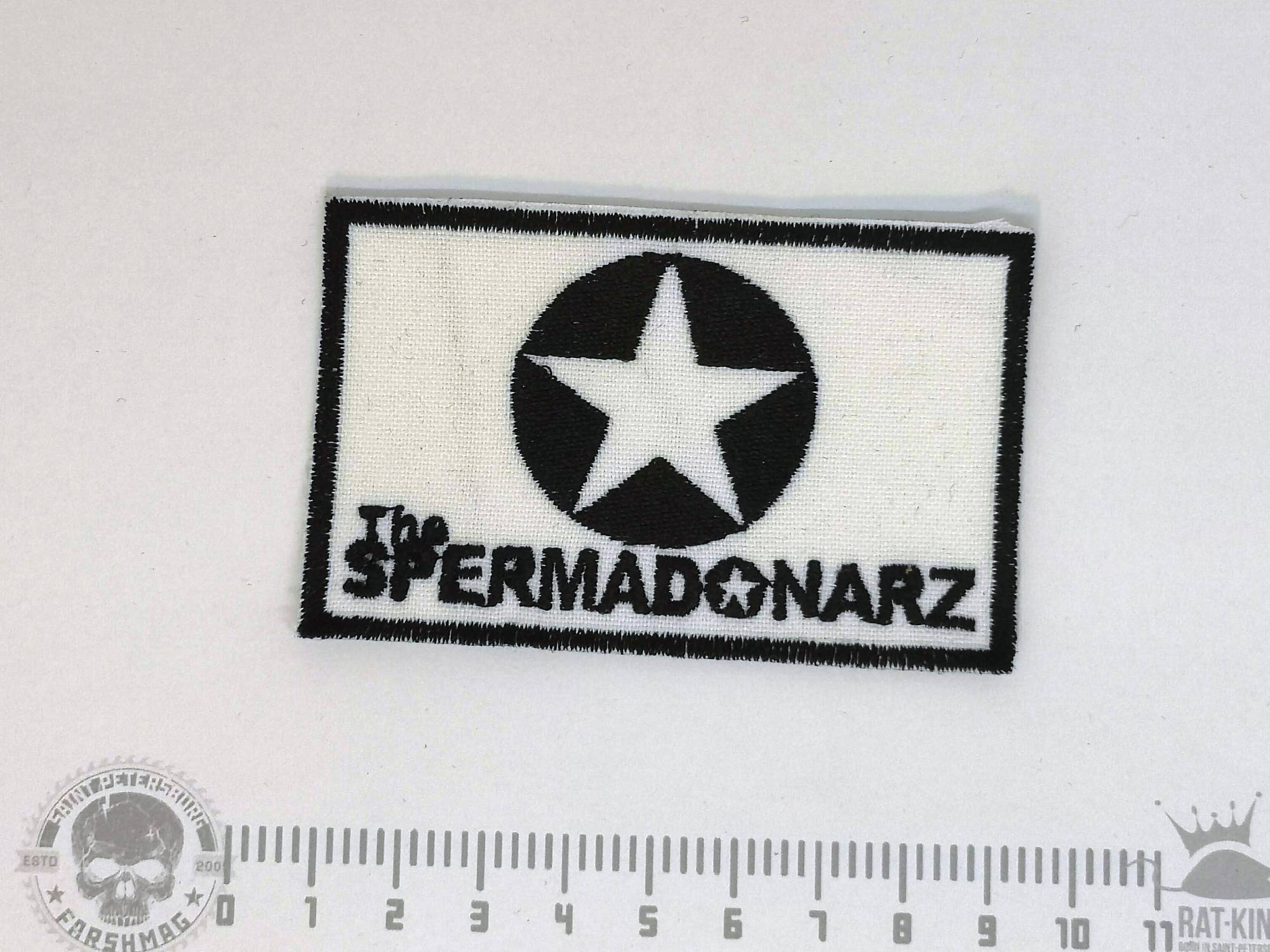 НАШИВКА - THE SPERMADONARDZ  (WHITE)