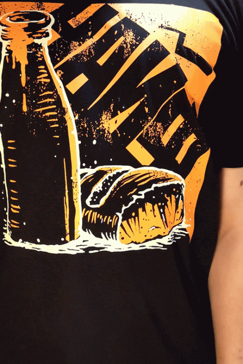 ФУТБОЛКА - ЧАЙФ (ОРАНЖЕВОЕ НАСТРОЕНИЕ, ЧЕРНАЯ)