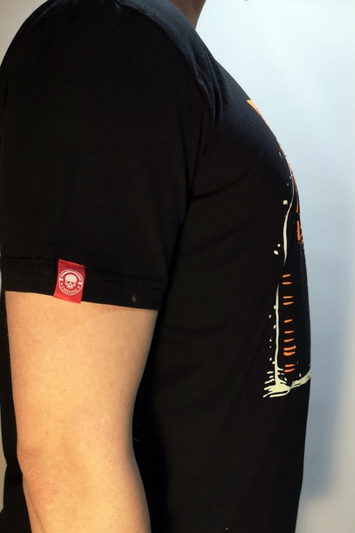 ФУТБОЛКА - ЧАЙФ (ОРАНЖЕВОЕ НАСТРОЕНИЕ, ЧЕРНАЯ)