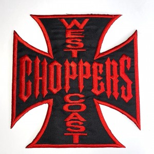 НАШИВКА - CHOPPERS WEST COAST (RED)