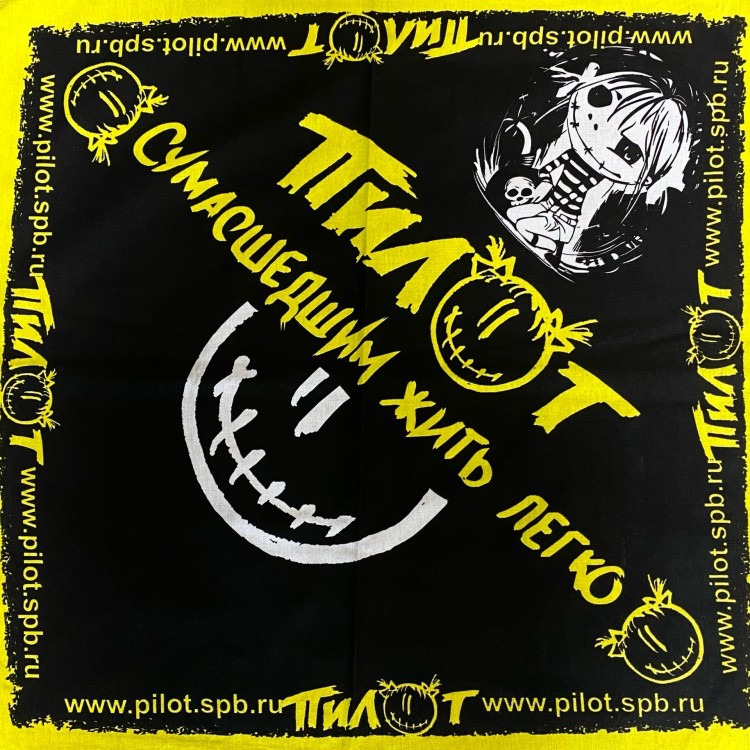 бандана - ПИЛОТ (черная)