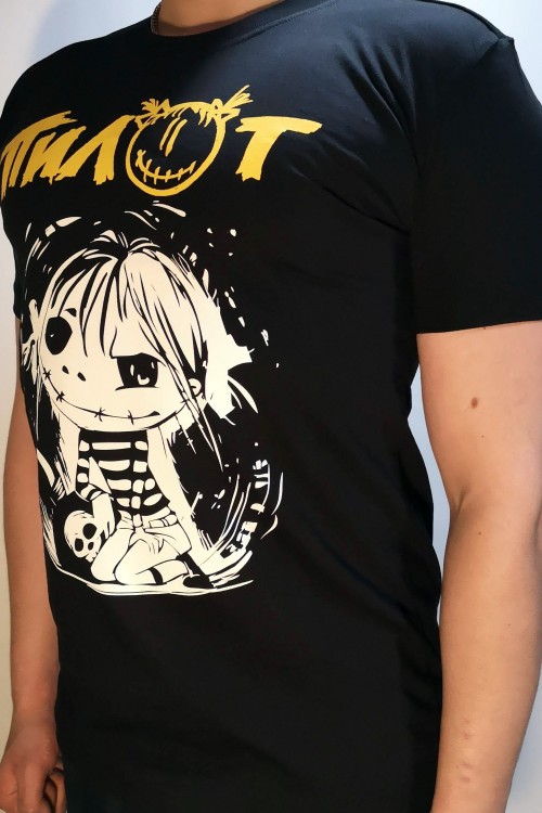 футболка - ПИЛОТ (СУМАСШЕДШИМ ЖИТЬ ЛЕГКО / черная)