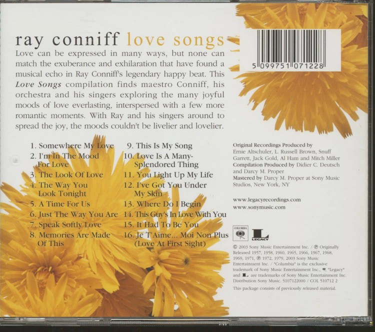 RAY CONNIFF - LOVE SONGS