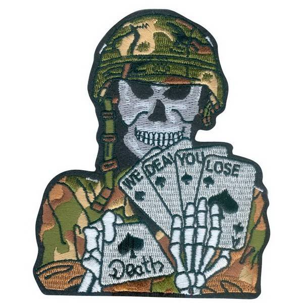 нашивка - DEATH WE DEAL YOU LOSE