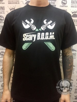 футболка - SCARY B.O.O.M. (открывашка)
