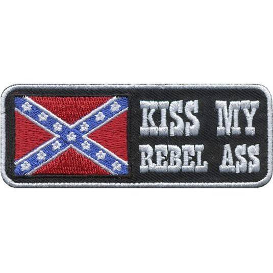 нашивка - KISS MY REBEL ASS