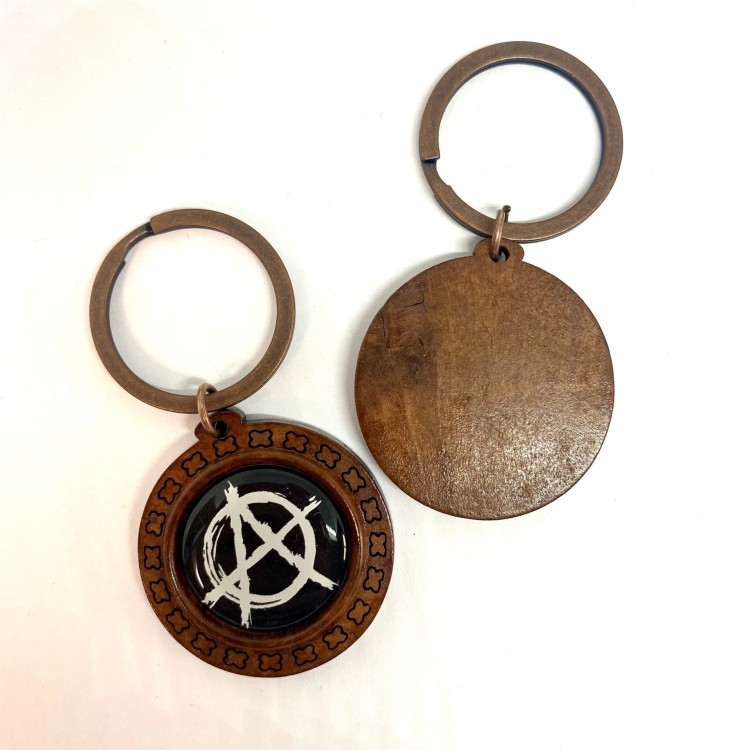 брелок - АНАРХИЯ (дерево)