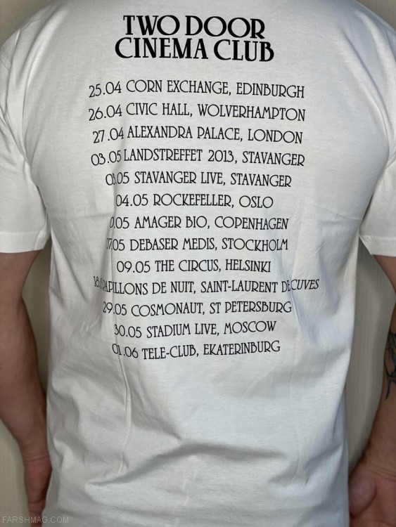 футболка - TWO DOOR CINEMA CLUB (белая)