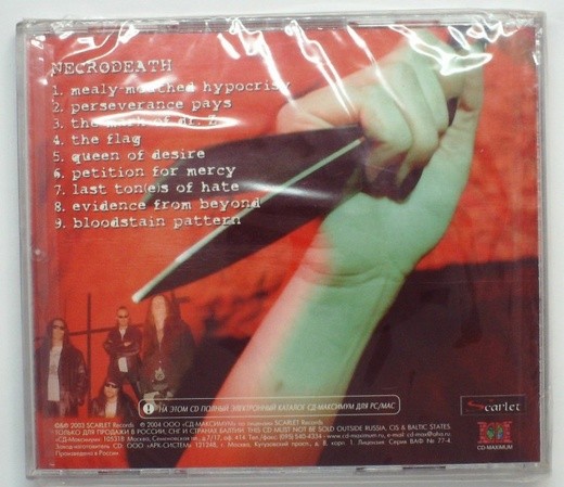 NECRODEATH - TONES OF HATE