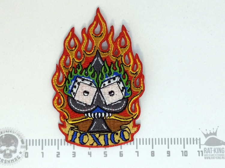 нашивка - TOXICO (КОСТИ В ОГНЕ)