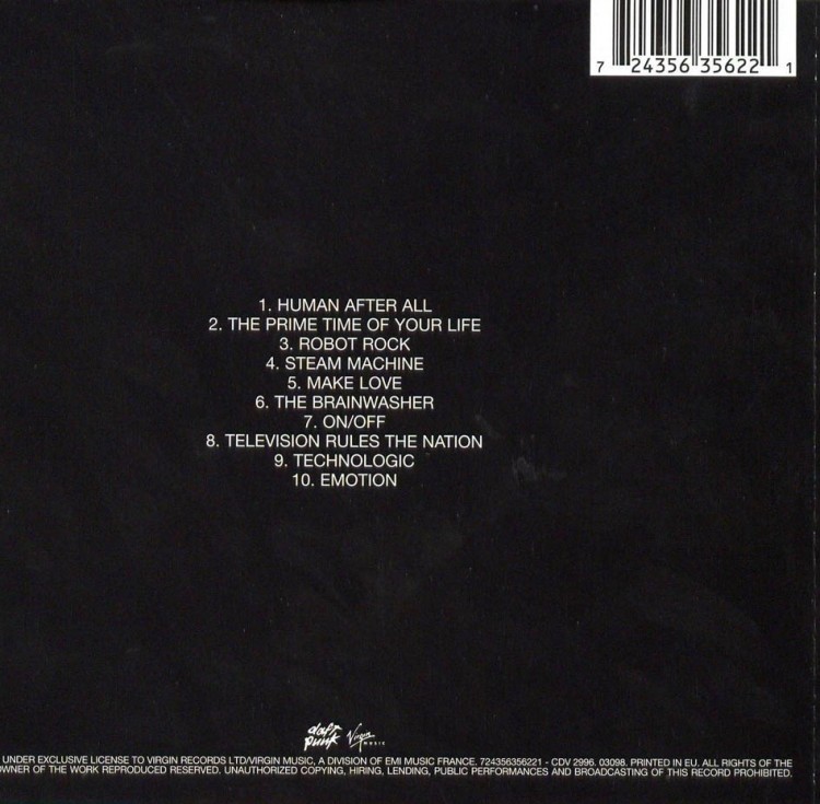 DAFT PUNK - HUMAN AFTER ALL