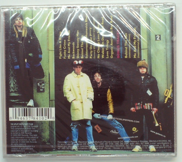 THE RED HOT CHILI PEPPERS - THE UPLIFT MOFO PARTY PLAN