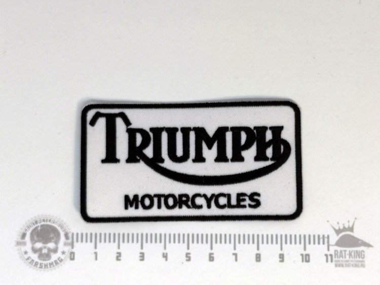 нашивка - TRIUMPH (БЕЛЫЙ)