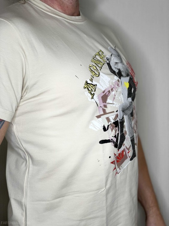 футболка - A-one - бежевая