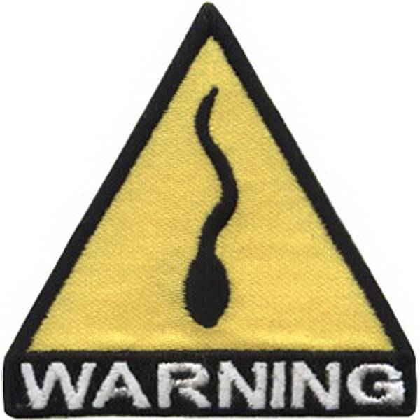нашивка - СПЕРМАТАЗОИД/ WARNING