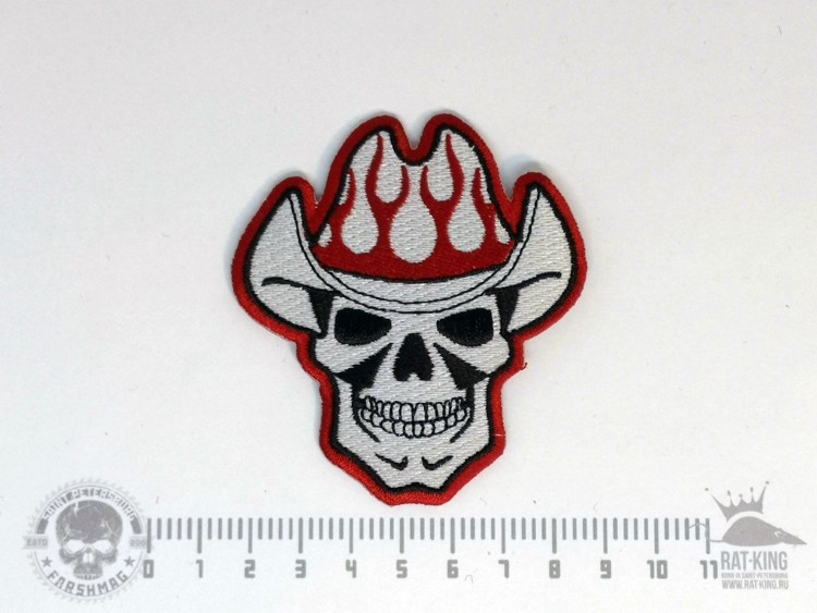 нашивка - ЧЕРЕП КОВБОЙ