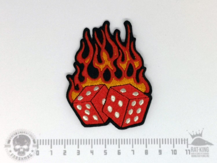 нашивка - КОСТИ В ОГНЕ