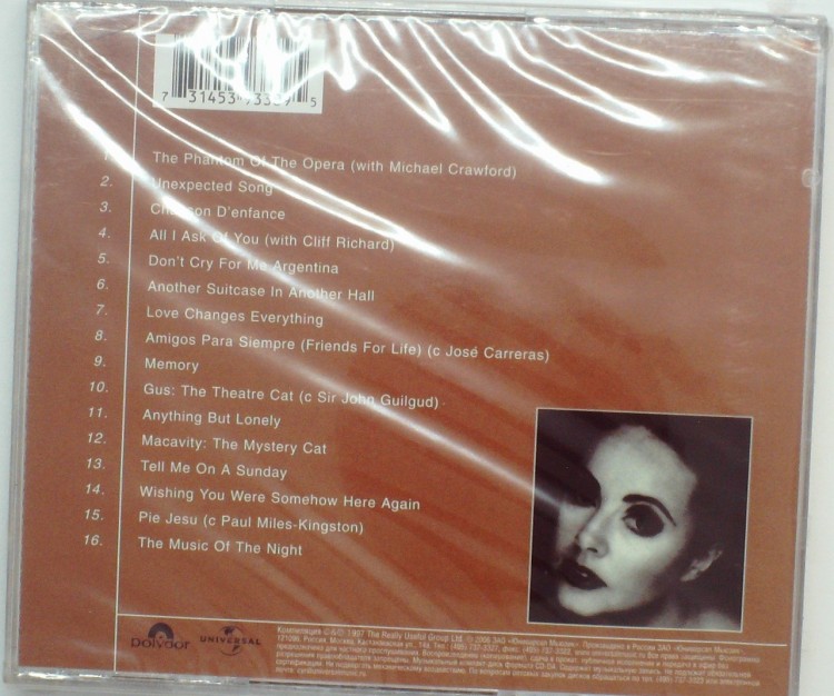 SARAH BRIGHTMAN - THE ANDREW LLOYD WEBBER COLLECTION