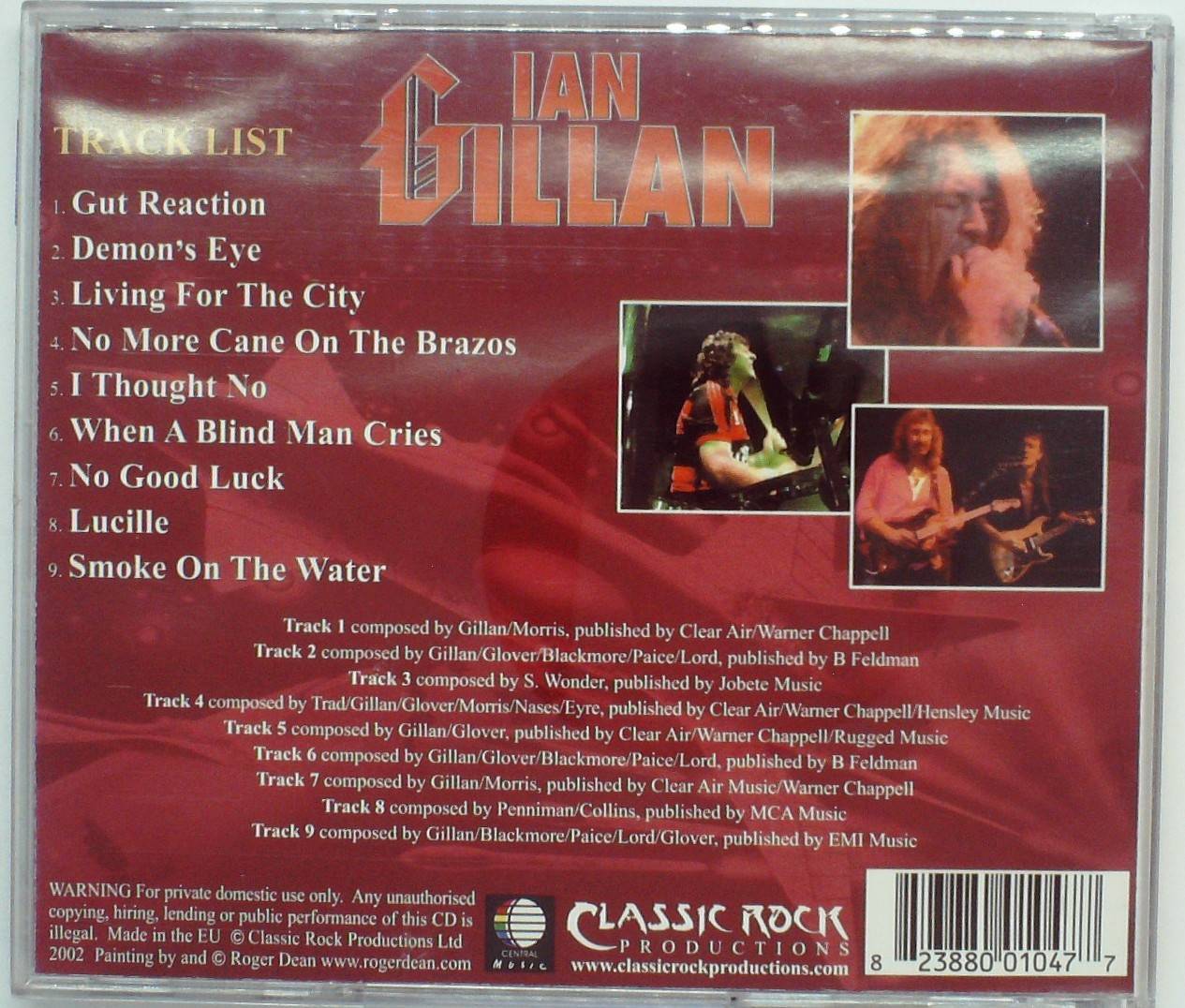IAN GILLAN - LIVE IN NOTTINGHAM 