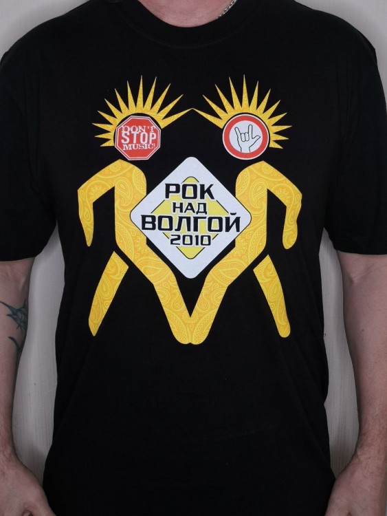 футболка - РОК НАД ВОЛГОЙ (черная)