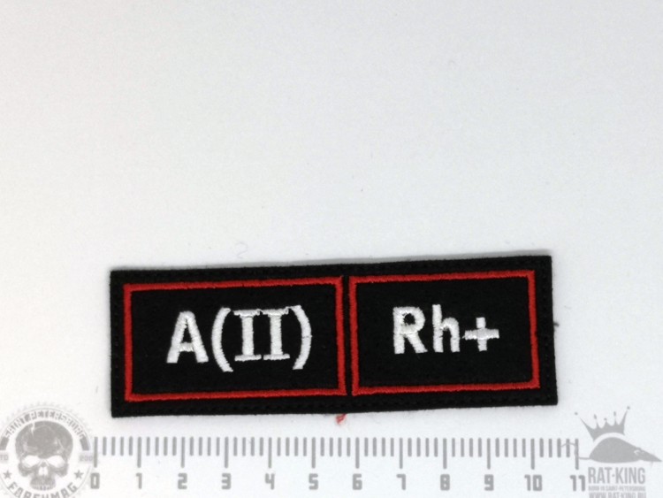 нашивка - ГРУППА КРОВИ A(II)Rh+