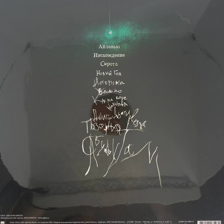 АГАТА КРИСТИ - ПОЗОРНАЯ ЗВЕЗДА (LP)