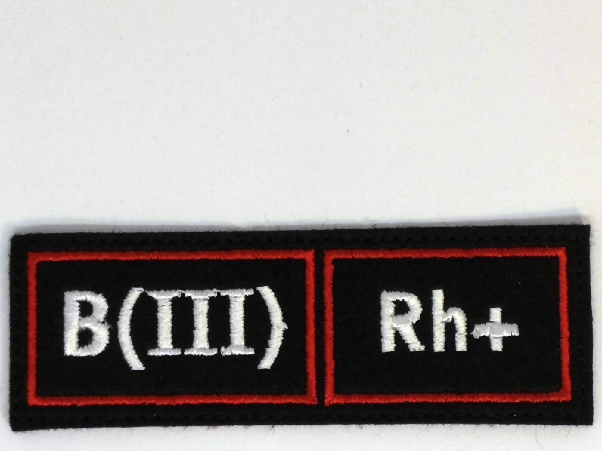 нашивка - ГРУППА КРОВИ B(III)Rh+