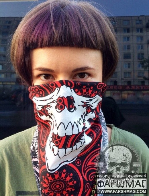 бандана - NEXT (KORN, КИПЕЛОВ, ПИЛОТ,../красная)