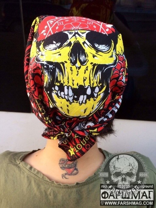 бандана - NEXT (KORN, КИПЕЛОВ, ПИЛОТ,../красная)