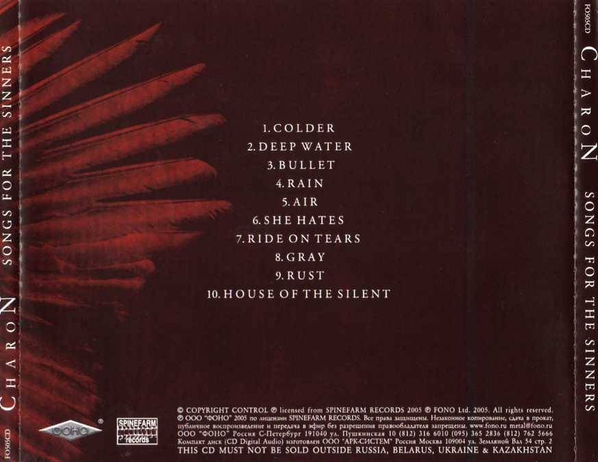 CHARON - Songs for the Sinners (CD)