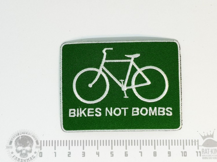 нашивка - BIKES NOT BOMBS