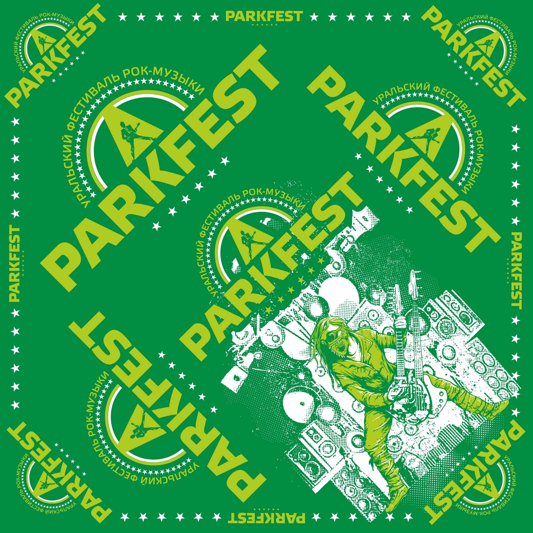 бандана - PARKFEST (зеленая)
