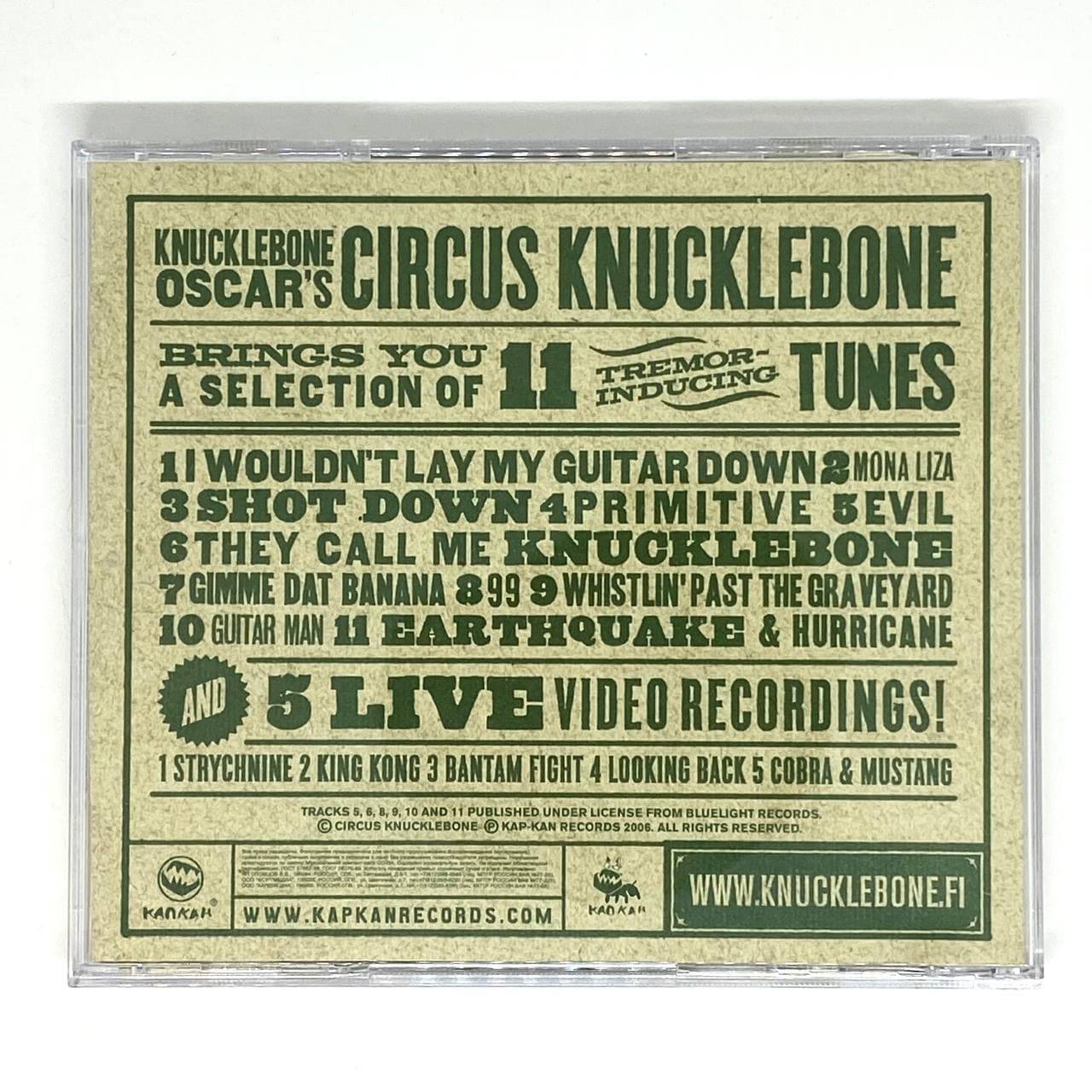 CIRCUS KNUCKLEBONE - PSYCHOBLUES FREAKSHOW