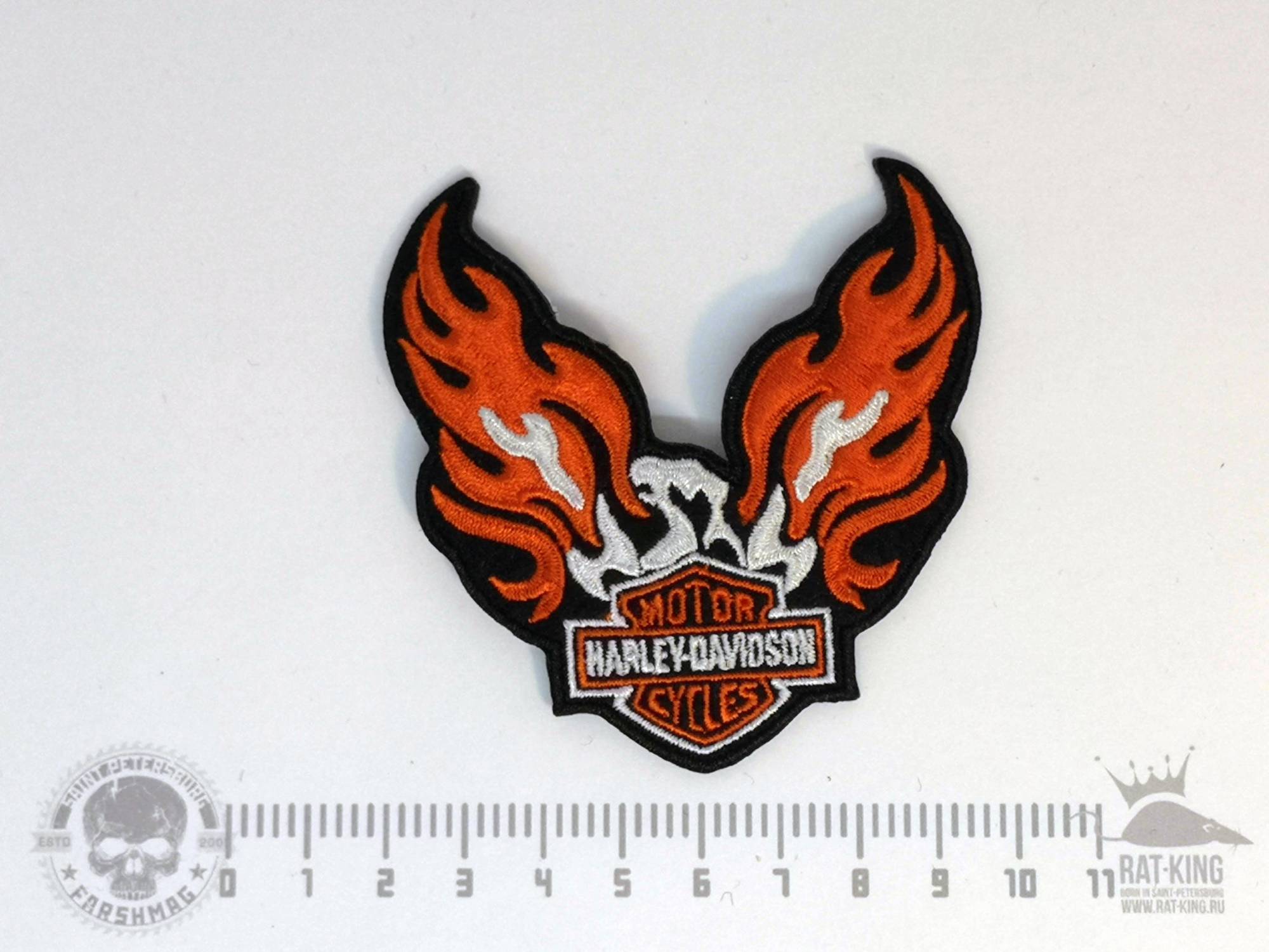 нашивка - HARLEY-DAVIDSON (огонь)