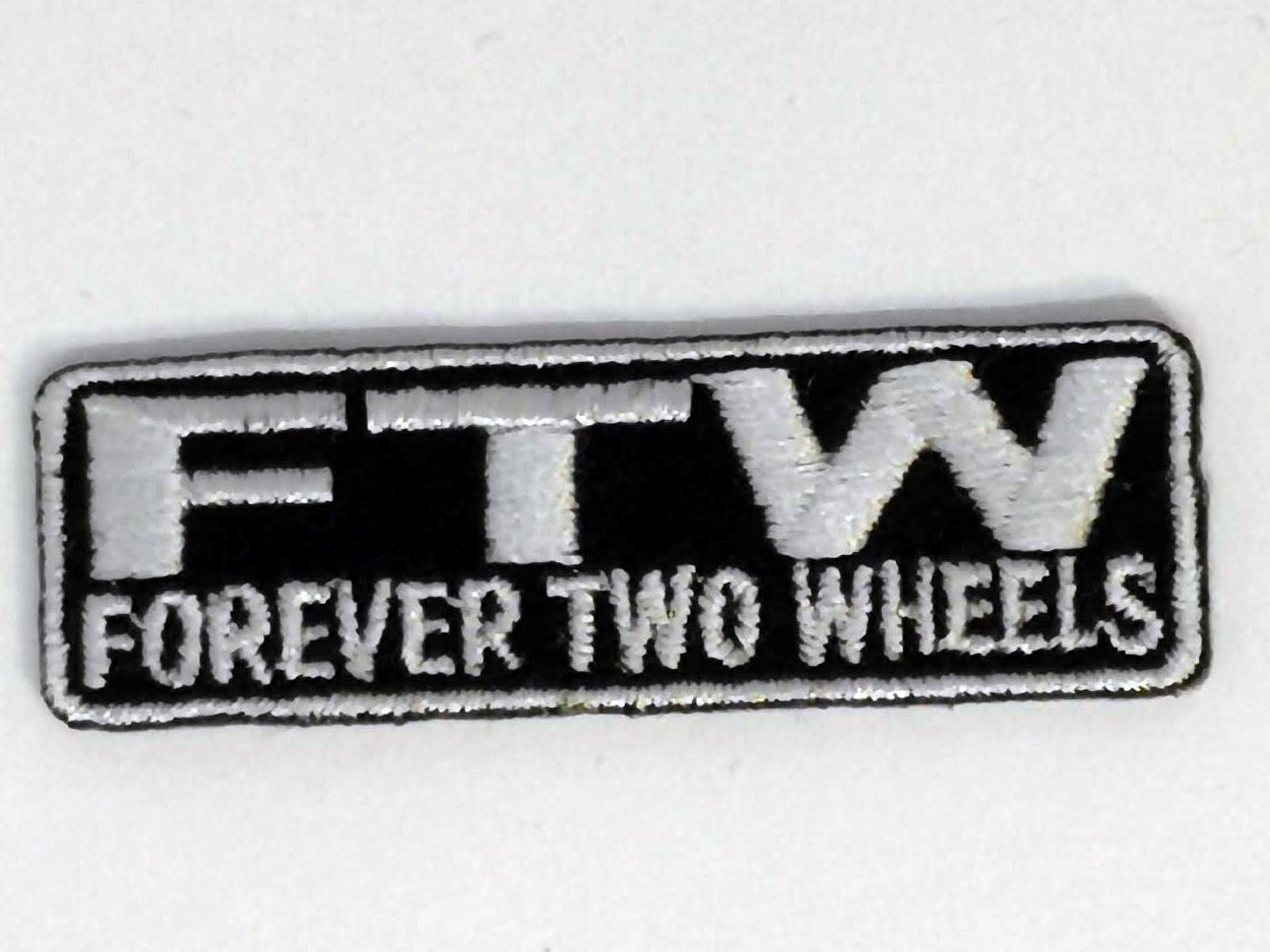 нашивка - F.T.W.  (FOREVER TWO WHEELS)